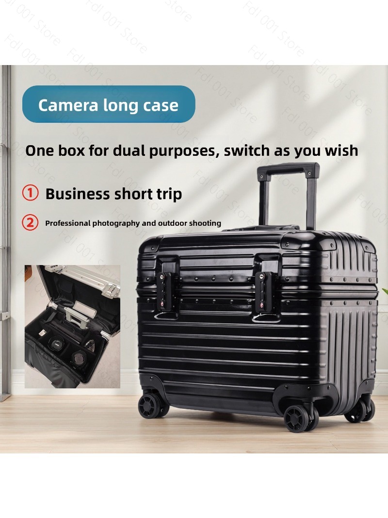 Travel Luggage Set - Walizka fotograficzna na kółkach z aluminiową