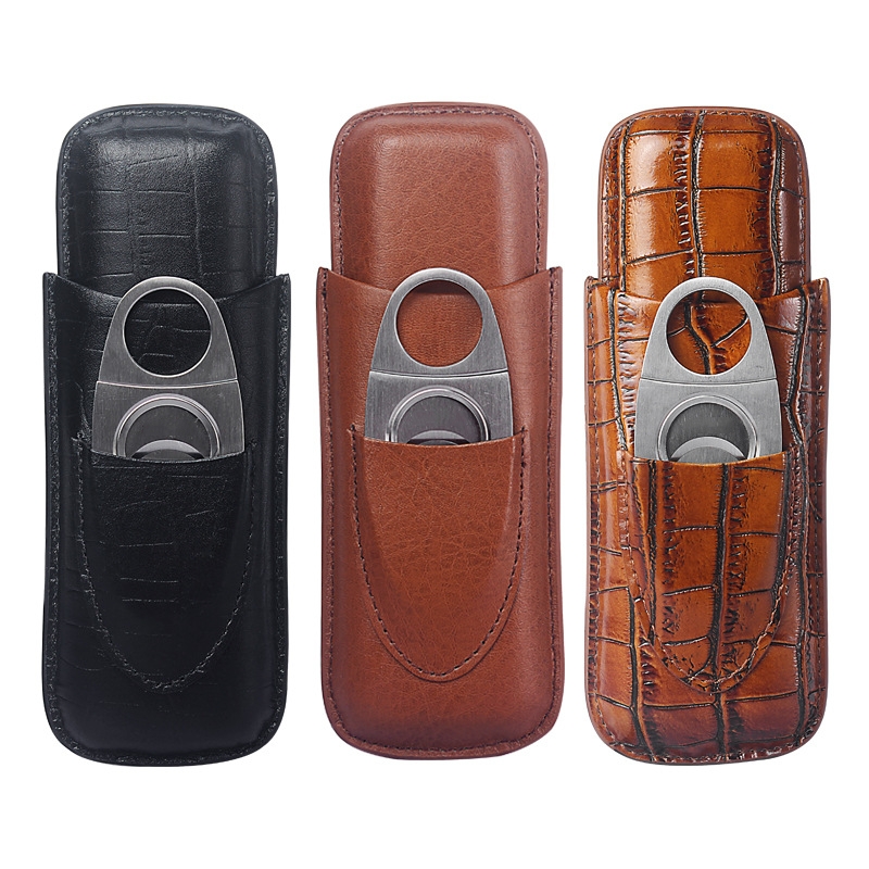Premium Cigar Case - Przenośne etui na cygara ze skóry,