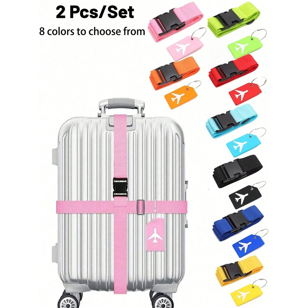 Travel Luggage Set - Zestaw pasków do bagażu z zawieszką