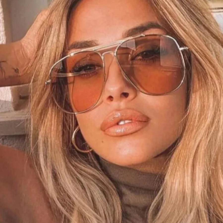Sunglasses Uv400 - Retro metalowe okulary przeciwsłoneczne z podwójnym