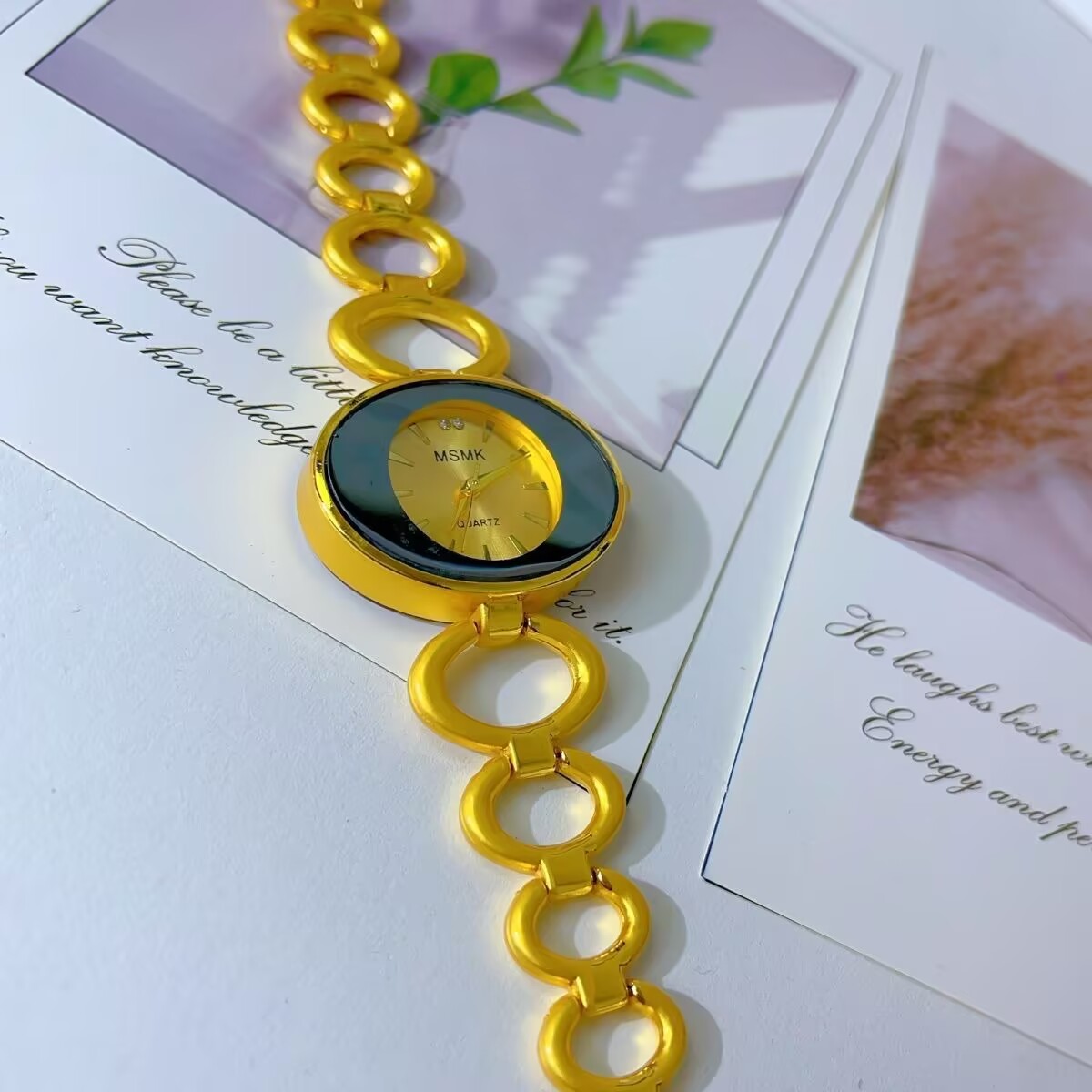Gold Plated Jewelry - Nowy amerykański zegarek platerowany 24-karatowym złotem