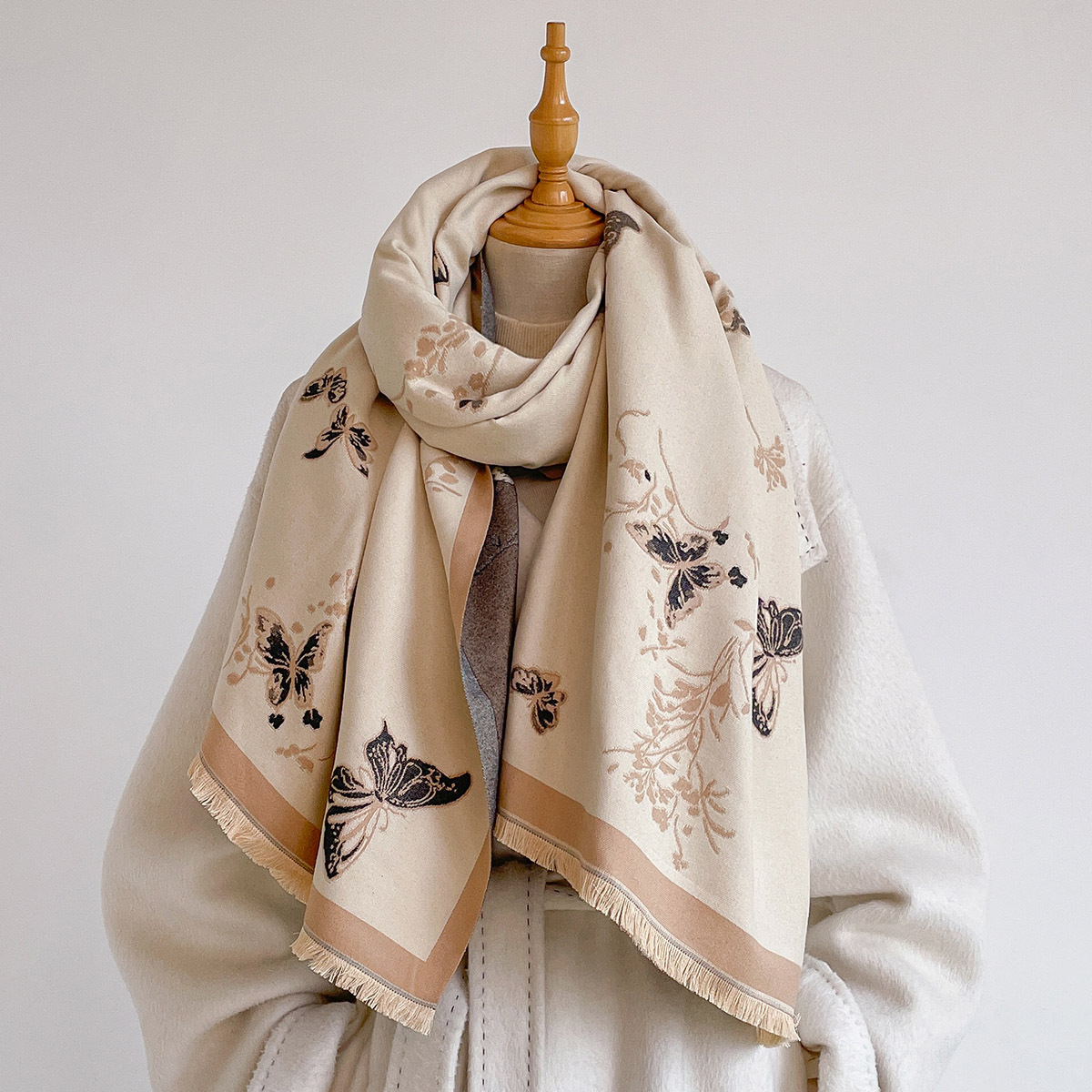 Damski szal z imitacji kaszmir – Cashmere Scarf recenzja i cena